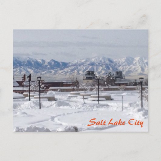 Winter in Salt Lake City Briefkaart (Voorkant)