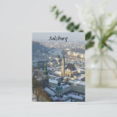 winter in salzburg briefkaart (Staand voorkant)