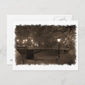winter in sepia briefkaart (Voorkant / Achterkant)