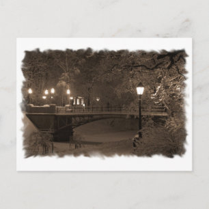 winter in sepia briefkaart