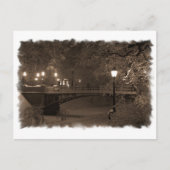 winter in sepia briefkaart (Voorkant)