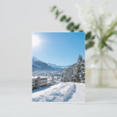 Winter in St. Moritz Briefkaart (Staand voorkant)