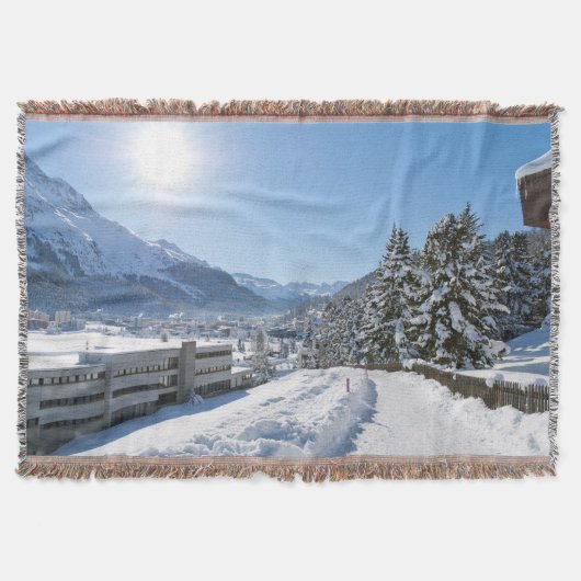 Winter in St. Moritz Deken (Voorkant)