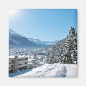 Winter in St. Moritz Magneet (Voorkant)