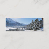 Winter in St. Moritz Mini Visitekaartje (Achterkant)