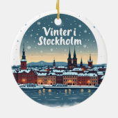 Winter in Stockholm Christmas Ornament (Achterkant)