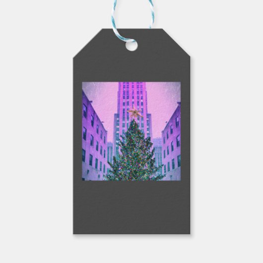 Winter in the City Cadeaulabel (Voorkant)