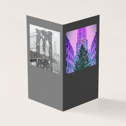 Winter in the City Kaart (Buitenkant)