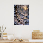 Winter in the Fourfold Forest Poster (Keuken)