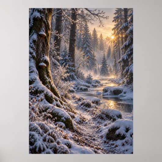 Winter in the Fourfold Forest Poster (Voorkant)