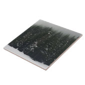 Winter in the Mountain Forest Tegeltje (Zijkant)