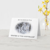 Winter in "The Northland" lege kaart (Gele Bloem)