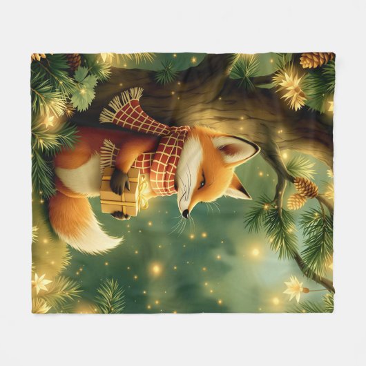 Winter in the Pines Fleece Deken (Voorkant (Horizontaal))