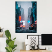 Winter in Times Square Wall Art Poster (Thuiskantoor)