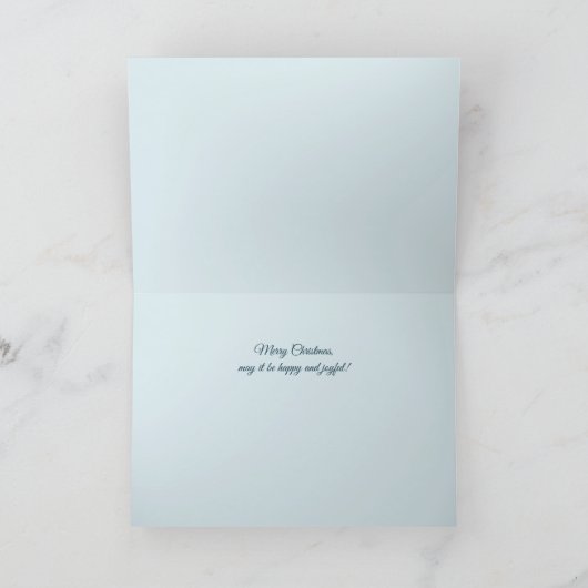 Winter in town Customisable folded greeting Card Kaart (Binnen)