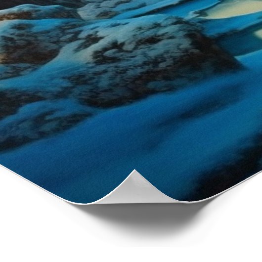 Winter in Valley Herfsten Poster (Hoek)