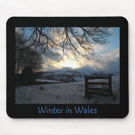 Winter in Wales fotomousemat Muismat (Voorkant)