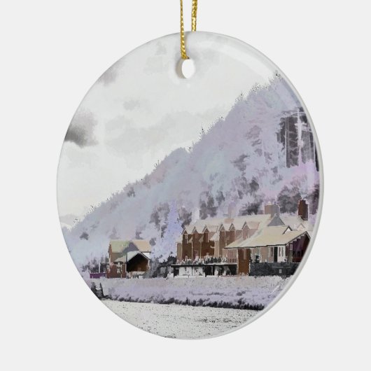 WINTER IN WALES KERAMISCH ORNAMENT (Links)
