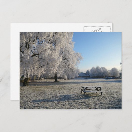 Winter in Warwick Briefkaart (Voorkant / Achterkant)