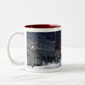 Winter in Waterville Tweekleurige Koffiemok (Links)