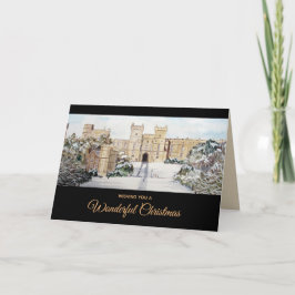 Winter in Windsor Castle - Prachtige kerst Feestdagen Kaart