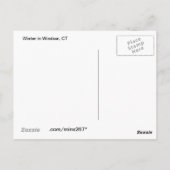 Winter in Windsor, CT-Briefkaart Briefkaart (Achterkant)
