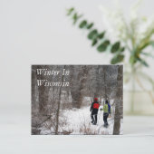Winter in Wisconsin Briefkaart (Staand voorkant)