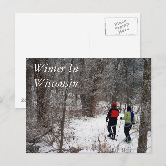 Winter in Wisconsin Briefkaart (Voorkant / Achterkant)