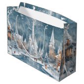 Winter in wonderland Kerstmis Groot Cadeauzakje (Achterkant Gekanteld)