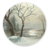 Winter in Yosemite door Albert Bierstadt Keramische Knop (Voorkant)