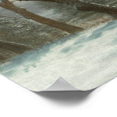 Winter in Yosemite door Albert Bierstadt Poster (Hoek)