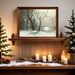 Winter in Yosemite door Albert Bierstadt Poster