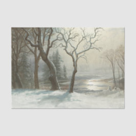 Winter in Yosemite door Albert Bierstadt Tissuepapier