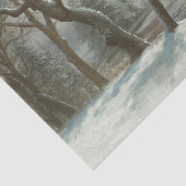 Winter in Yosemite door Albert Bierstadt Tissuepapier (Detail)