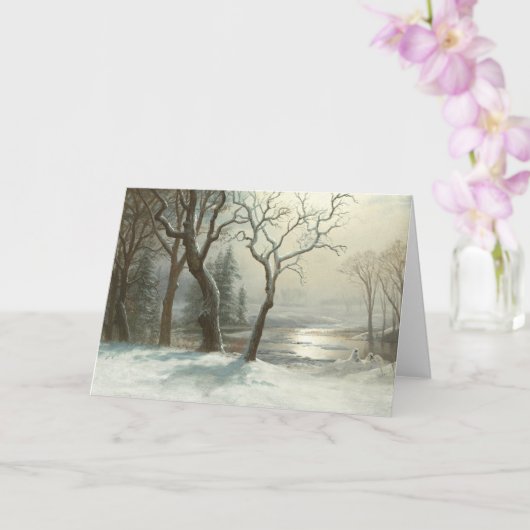 Winter in Yosemite door Albert Bierstadt Winter Kaart (Orchidee)