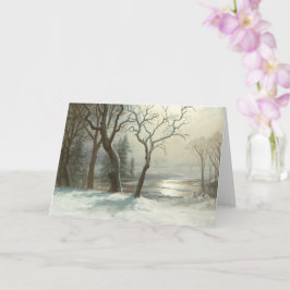 Winter in Yosemite door Albert Bierstadt Winter Kaart