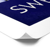 Winter in Zweden Vintage Travel Poster (Hoek)