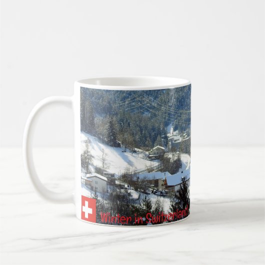 Winter in Zwitserland Koffiemok (Links)