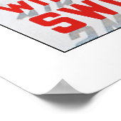 Winter in Zwitserland Poster (Hoek)