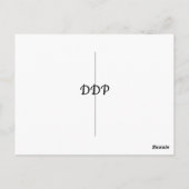 Winter ingesteld briefkaart (Achterkant)