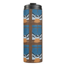 Winter Insulated Bottle - Snow Globe by the Window