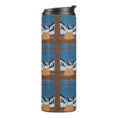 Winter Insulated Bottle - Snow Globe by the Window Thermosbeker (Gedraaid links)
