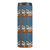 Winter Insulated Bottle - Snow Globe by the Window Thermosbeker (Achterkant)