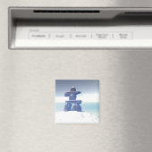 Winter inukshuk Magnet (Insitu (Vaatwasser))
