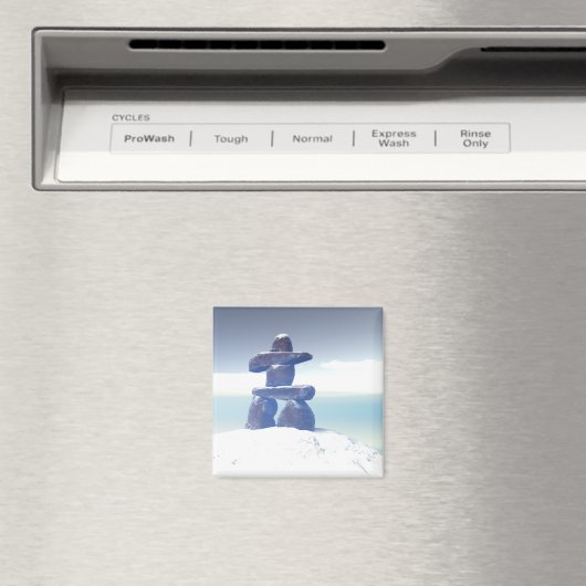 Winter inukshuk Magnet (Insitu (Vaatwasser))