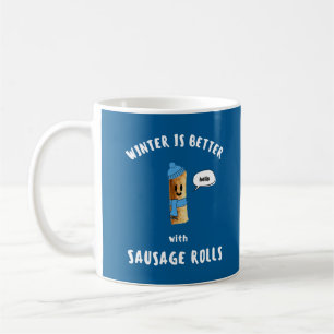 WINTER IS BETER MET WORSTENBROODJES Cute Sausag Koffiemok