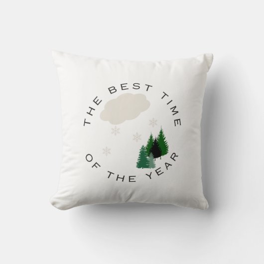 Winter is de beste tijd van het jaar kussen (Voorkant)