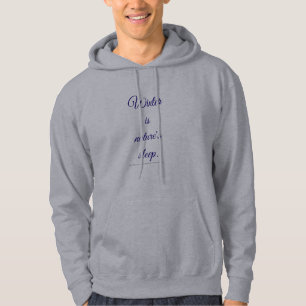 "Winter is de Slaap van de Natuur" kalligrafie min Hoodie