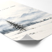 Winter is een stil lied kunstprint poster (Hoek)