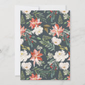 Winter is Geweldige Floral Photo Holiday Kaart (Achterkant)